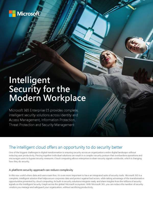 Intelligent security for the modern workplace
